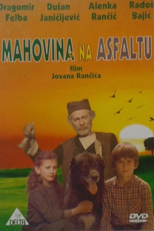 Mahovina na asfaltu Plakat