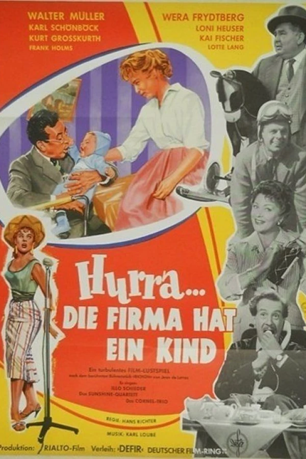 Hurra - die Firma hat ein Kind Plakat