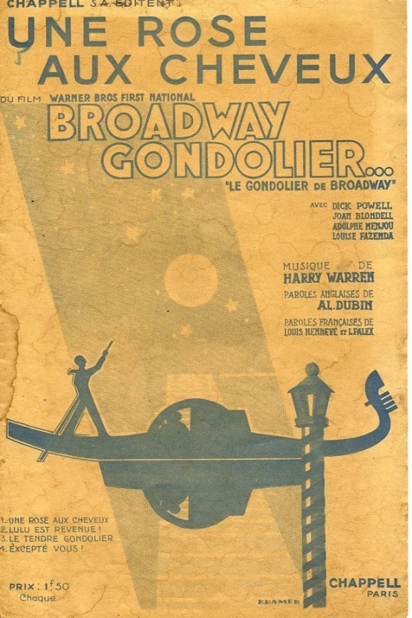 Broadway Gondolier Plakat