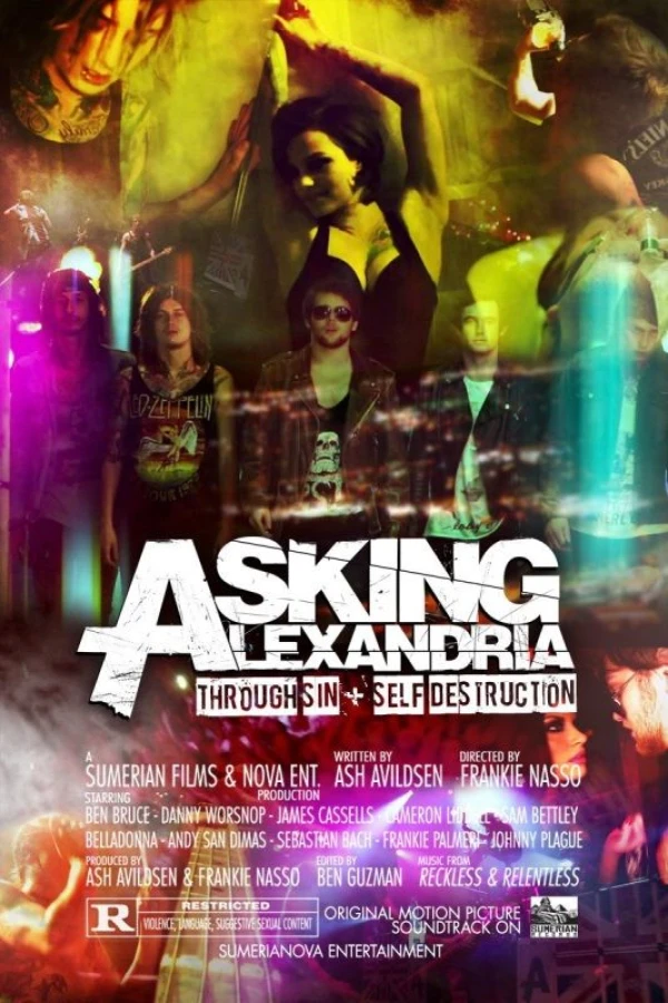 Asking Alexandria: Through Sin and Self-Destruction Plakat