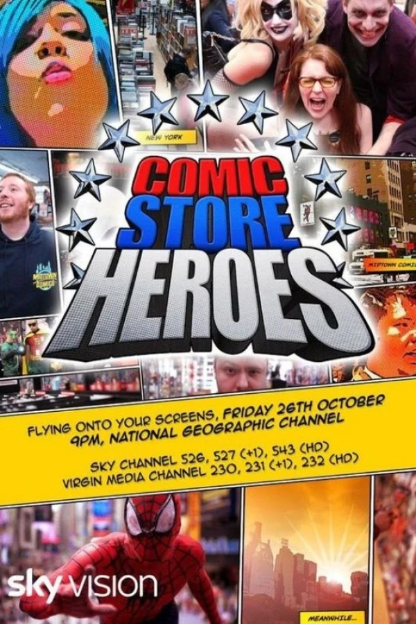 Comic Store Heroes Plakat