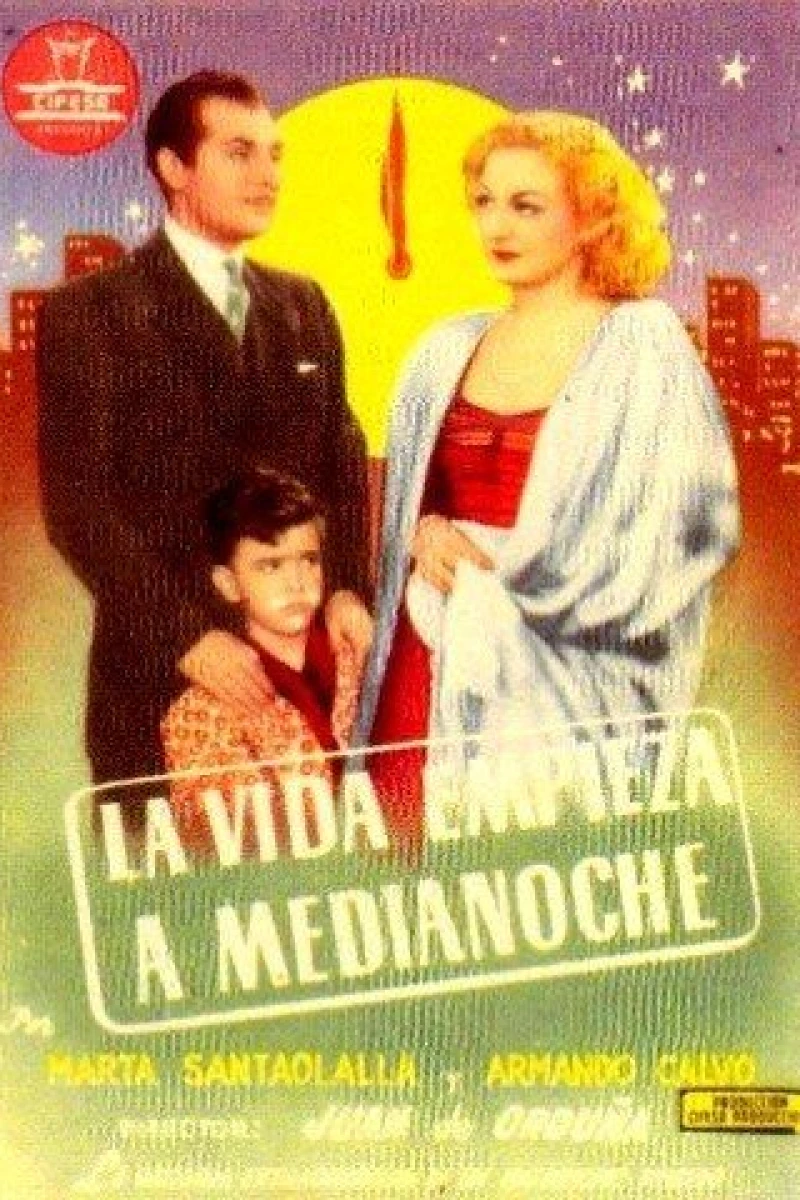 La vida empieza a medianoche Plakat