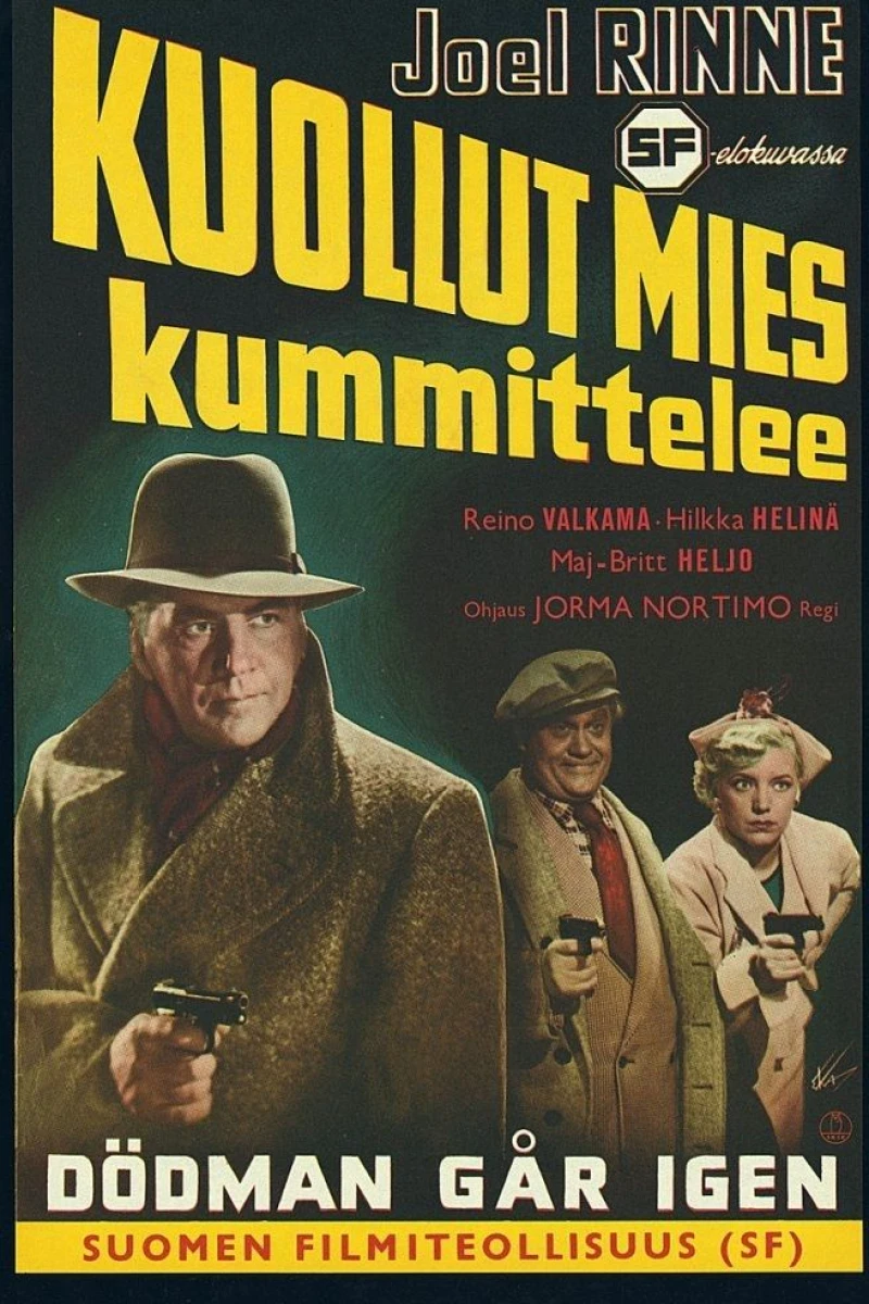 Kuollut mies kummittelee Plakat