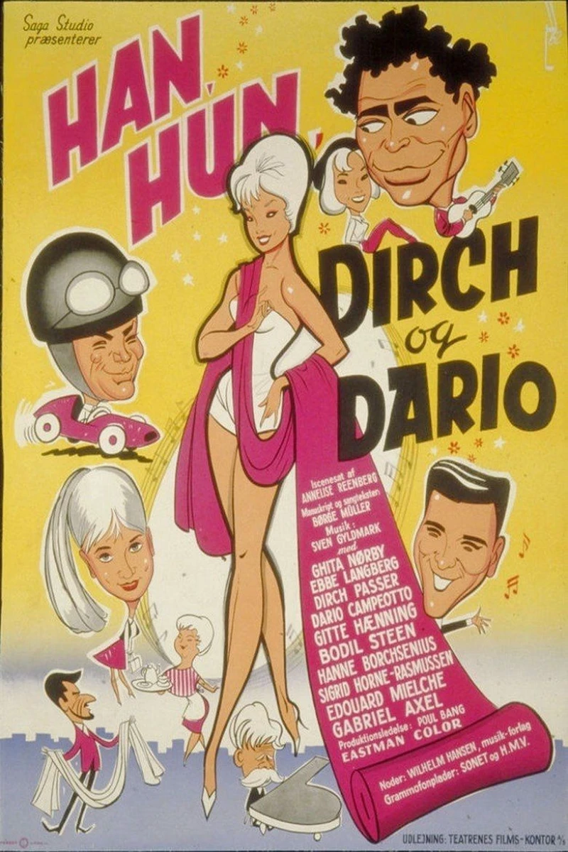 Han, Hun, Dirch og Dario Plakat