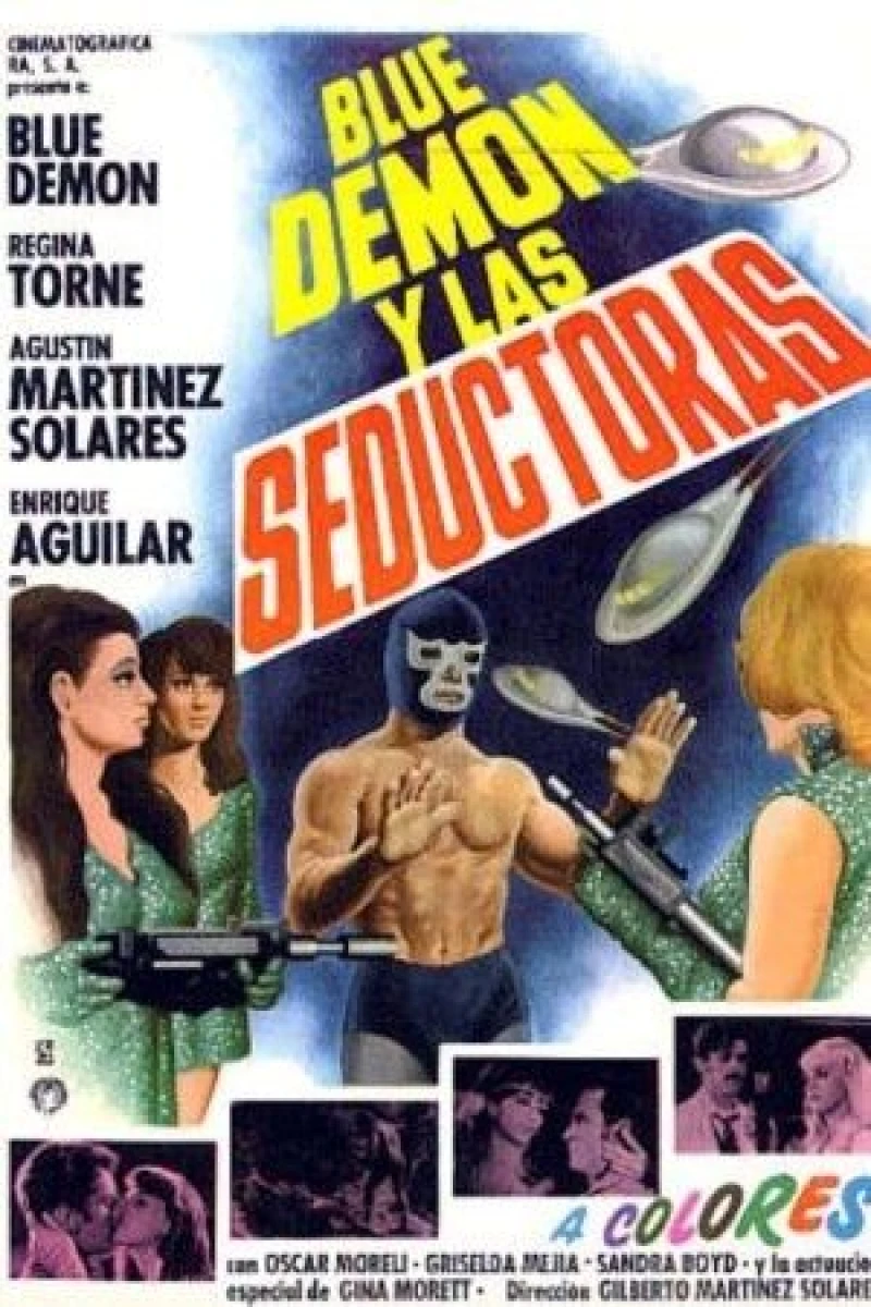 Blue Demon y las invasoras Plakat