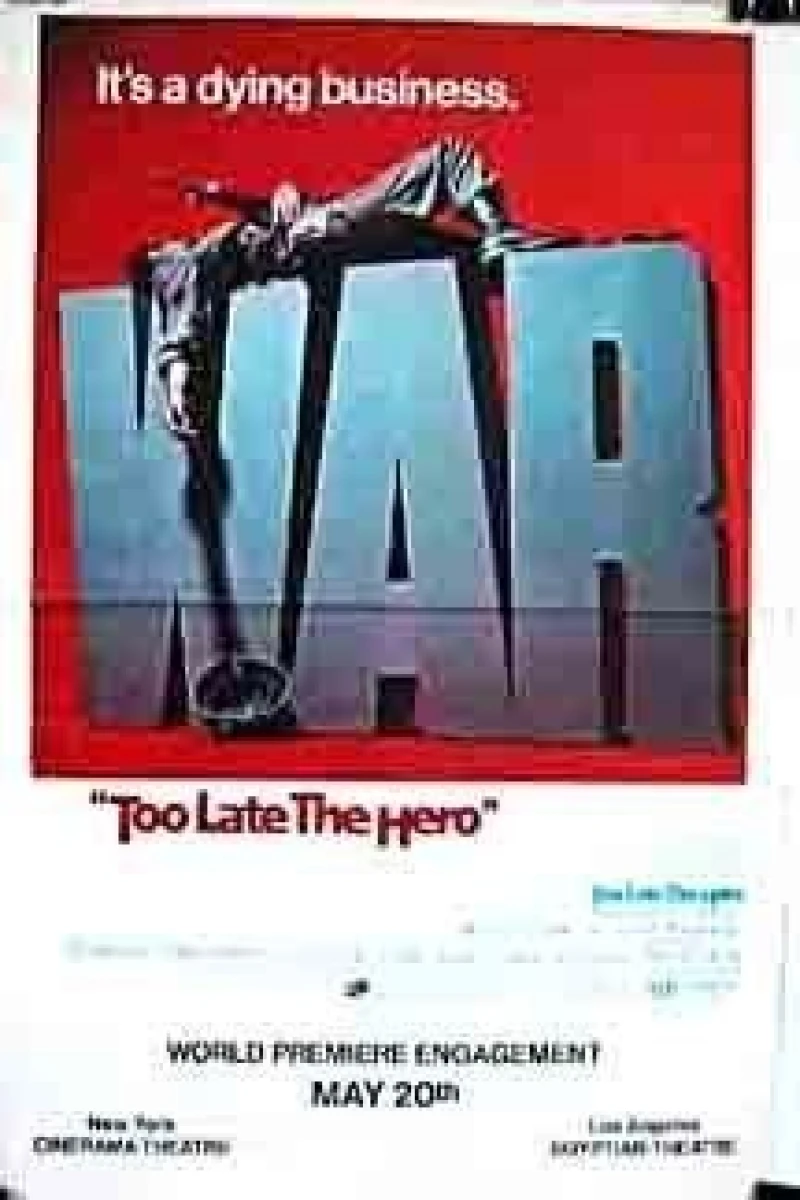 Too Late the Hero Plakat