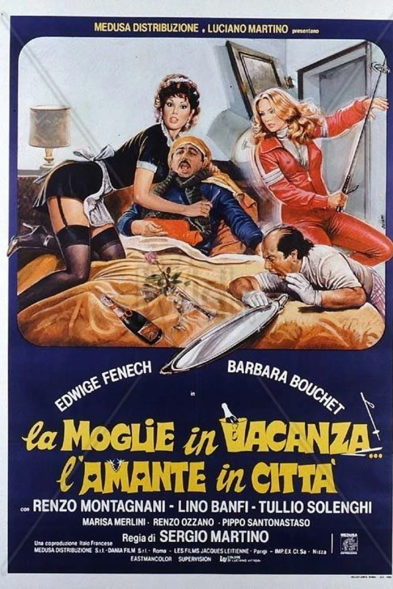 La moglie in vacanza... l'amante in città Plakat