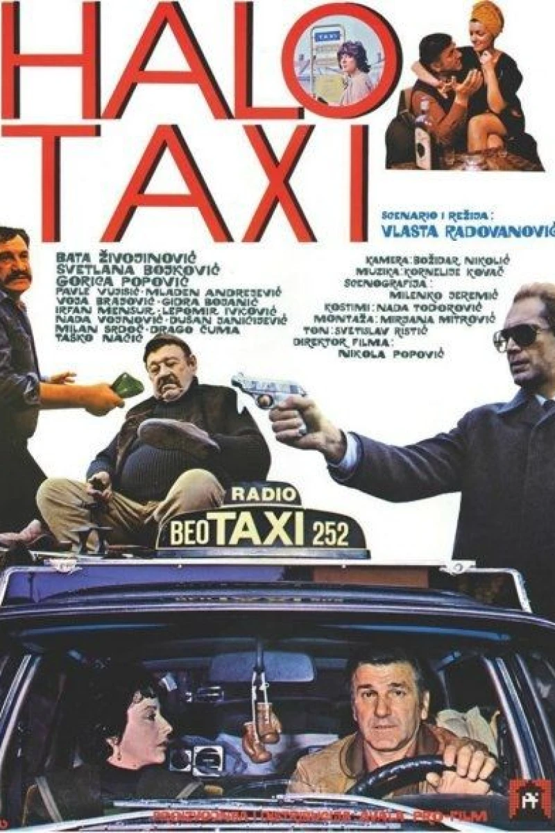 Halo taxi Plakat