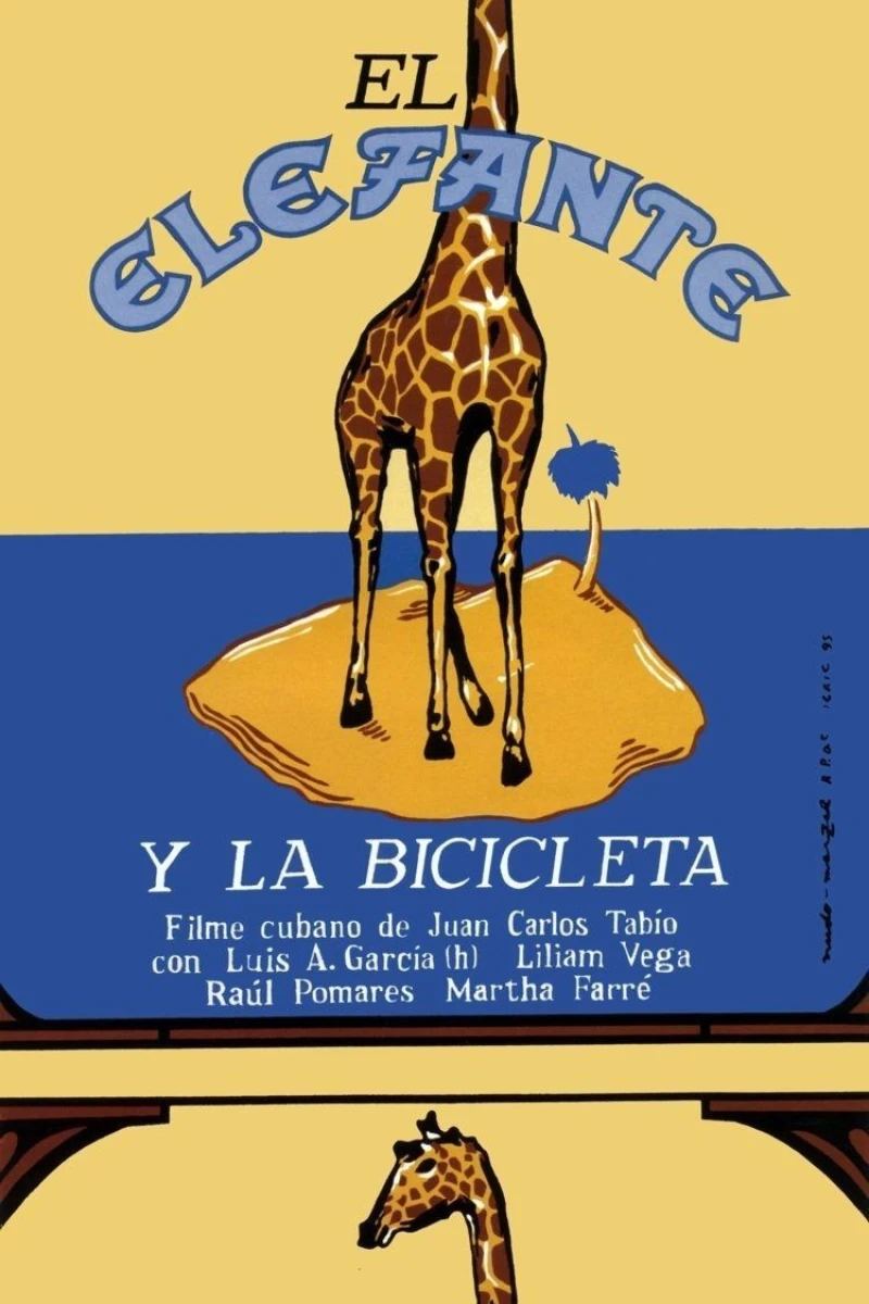 El elefante y la bicicleta Plakat