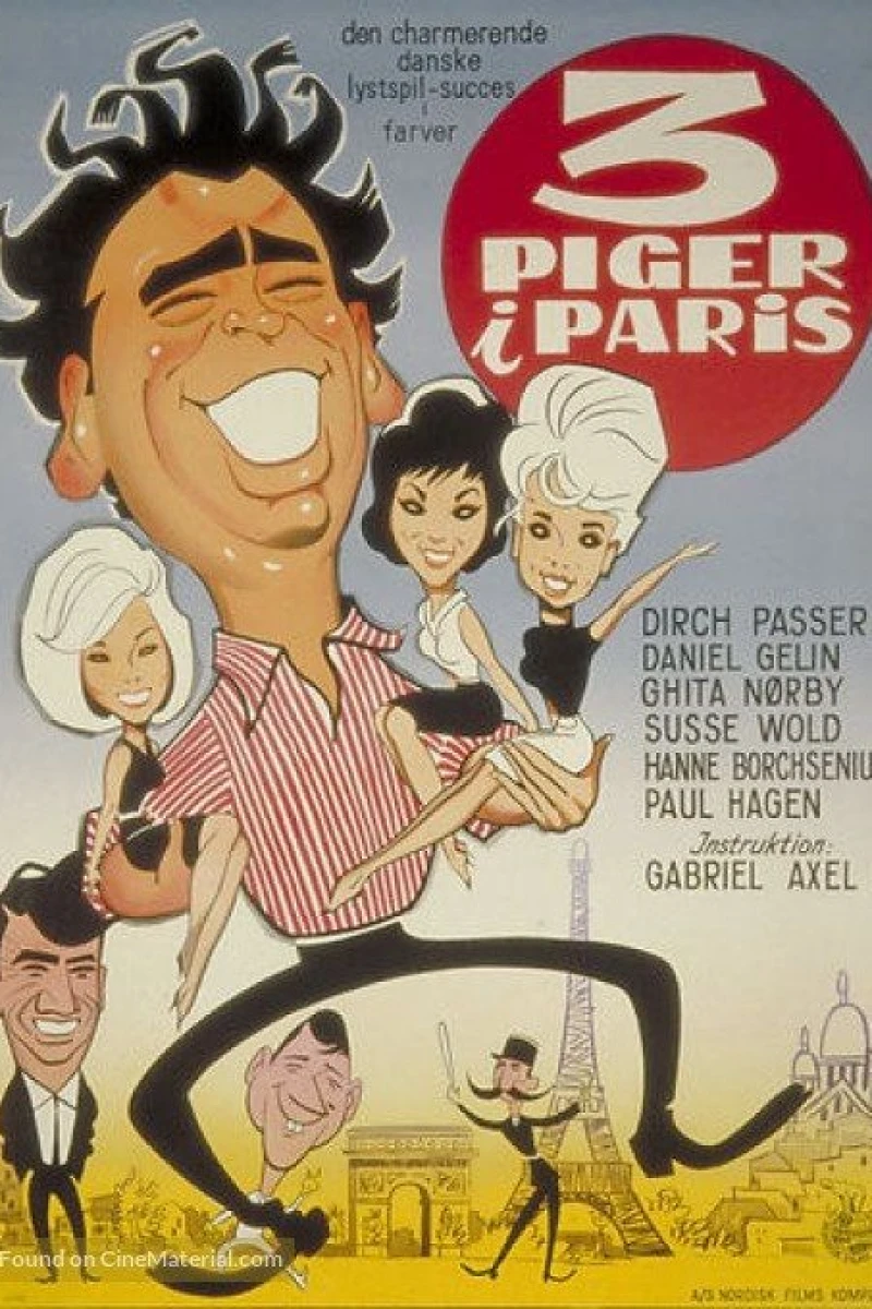 Tre piger i Paris Plakat