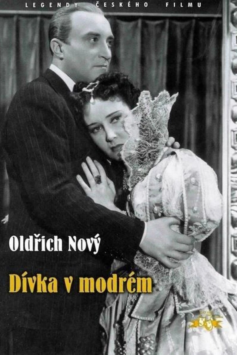 Dívka v modrém Plakat