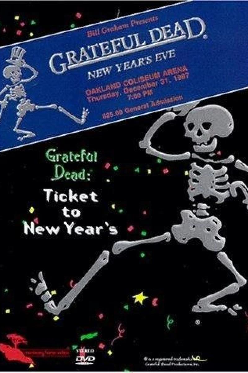 Grateful Dead: Ticket to New Year's Eve Concert Plakat