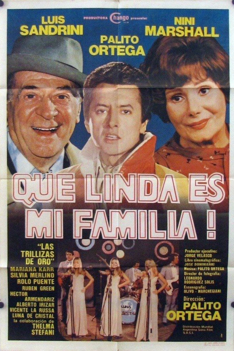 Qué linda es mi familia! Plakat