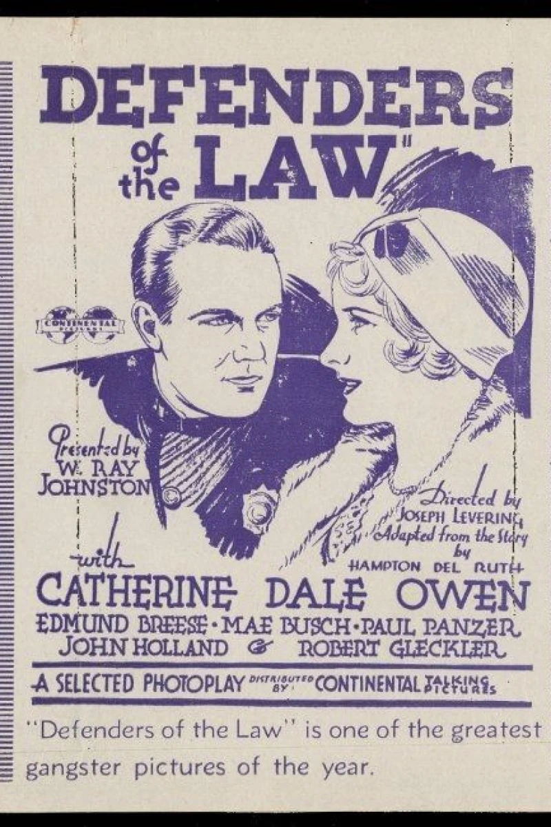 Defenders of the Law Plakat