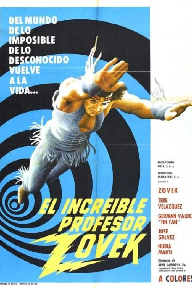 El increíble profesor Zovek Plakat