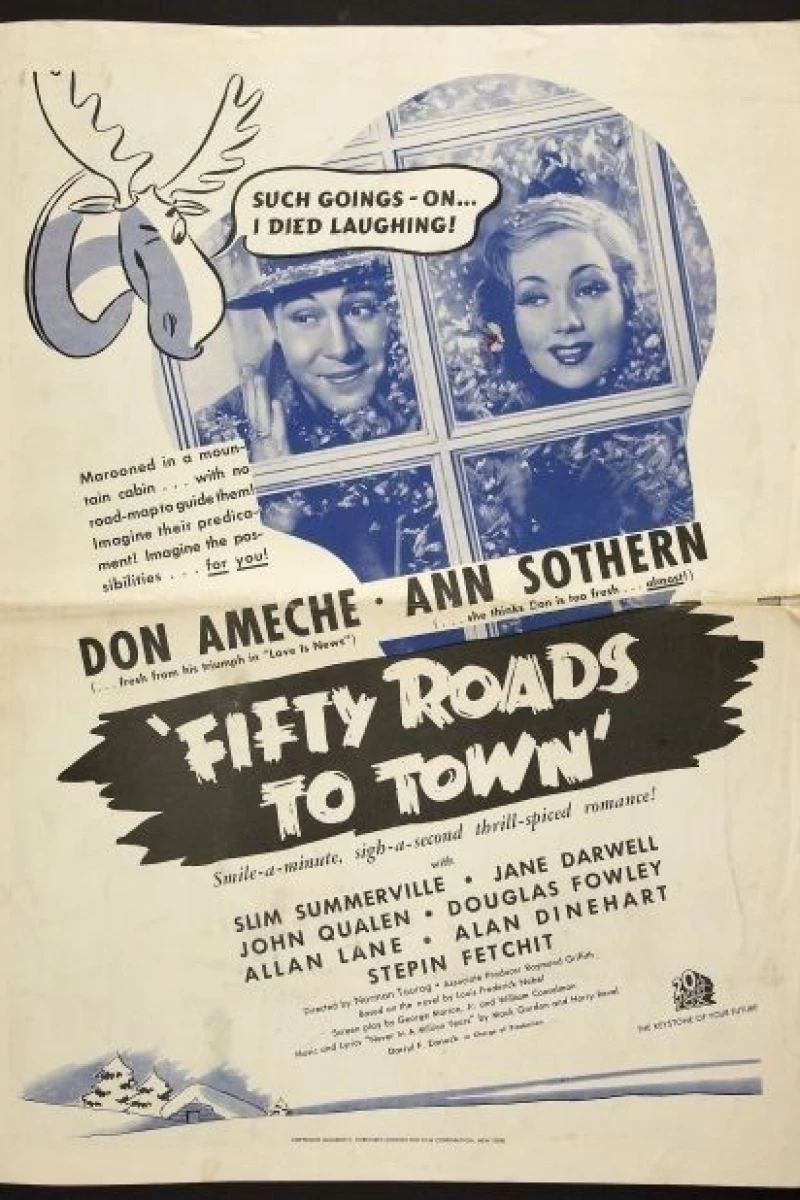 Fifty Roads to Town Plakat