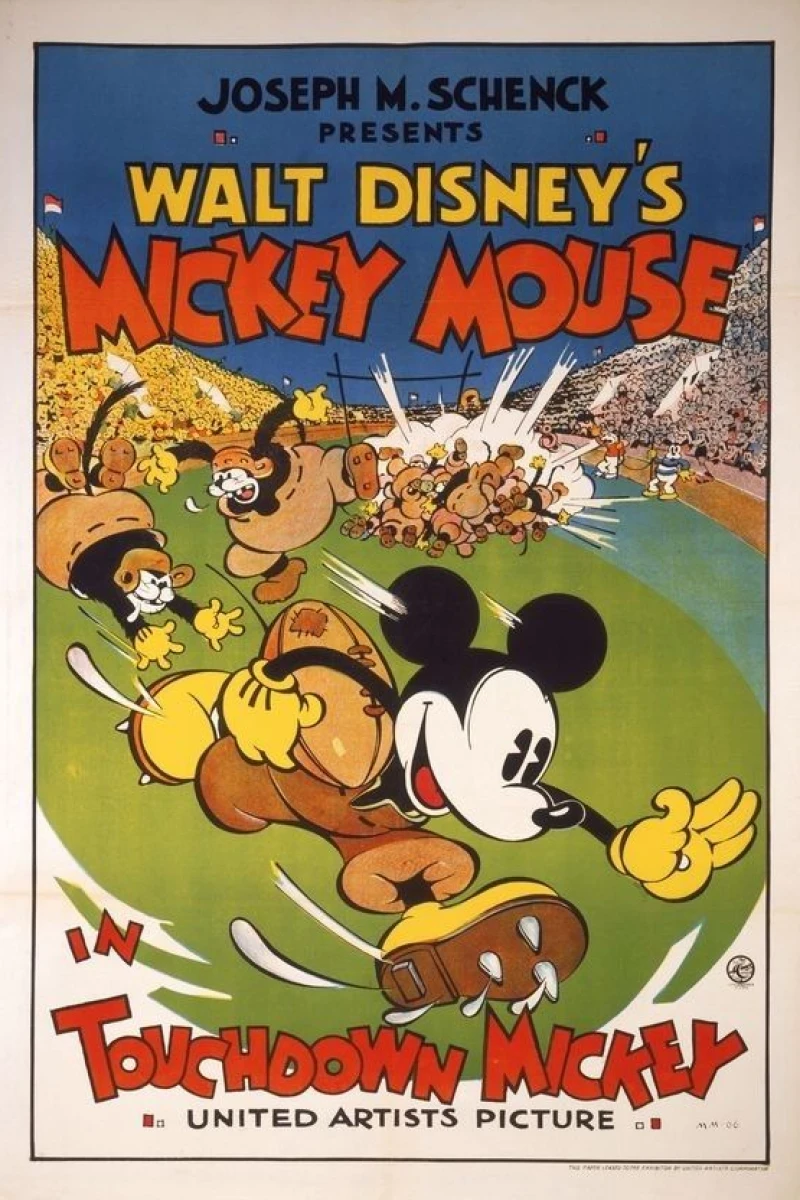 Mickey's Touchdown Plakat