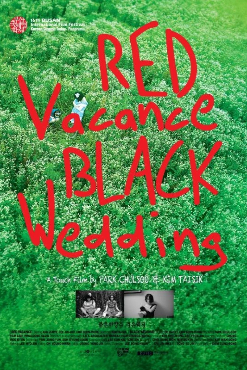 Red Vacance Black Wedding Plakat