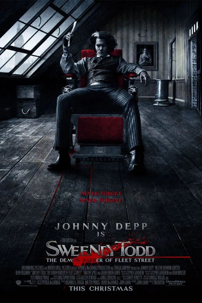 Sweeney Todd Demonbarbereren fra Fleet Street Plakat